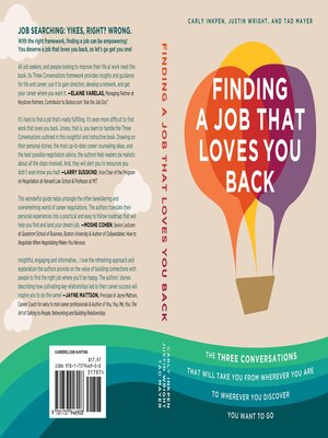 cover image of Finding a Job That Loves You Back
